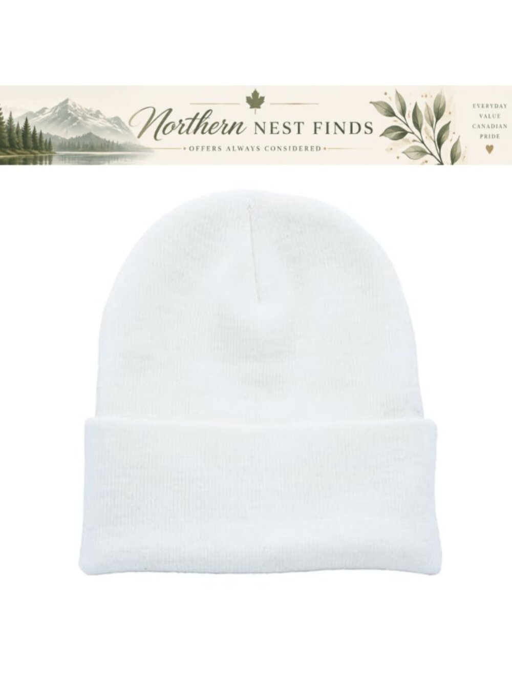 Unisex Knit Beanie Slouchy Winter Hat Soft Acrylic Ski Cap